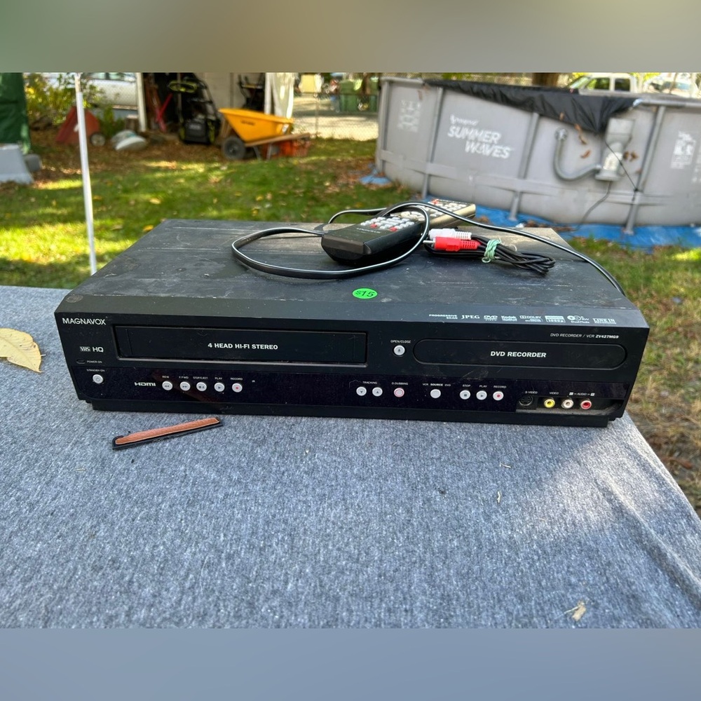 VHS and DVD player/burner